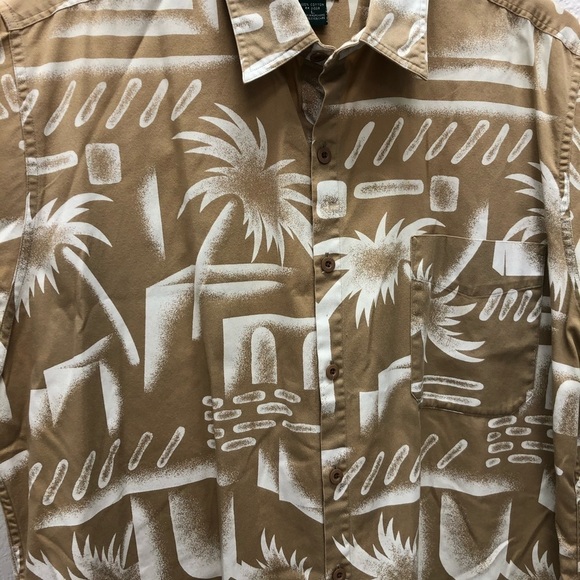 Izod Mens Large Cotton Hawiian Aloha Shirt - Picture 4 of 6